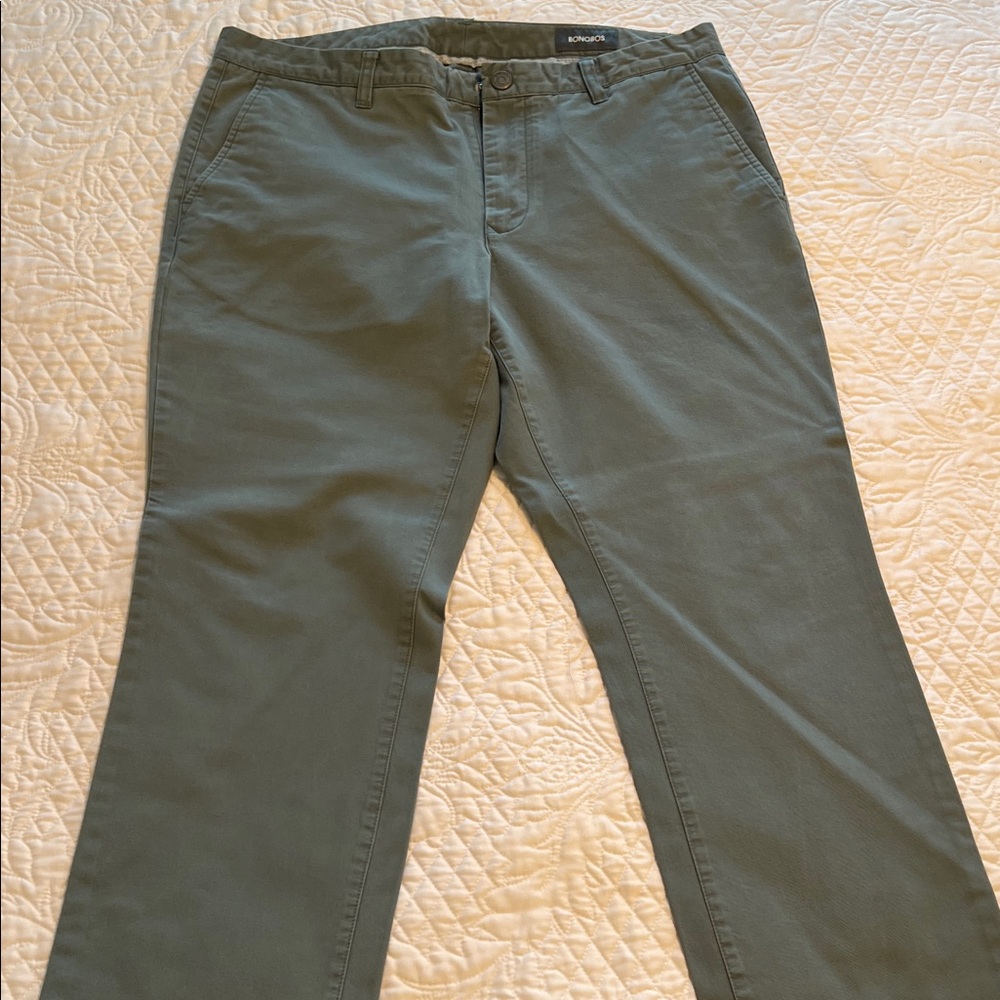 Bonobos Slim Fit Sage Green Chinos